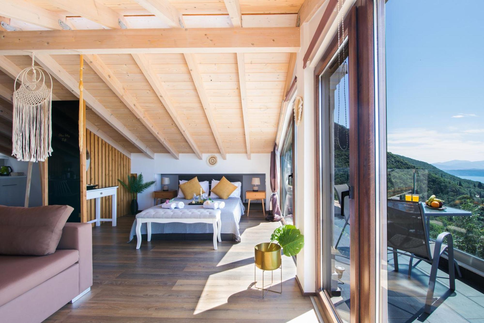 Blue Sky Loft By Corfuescapes Appartement Spartylas Buitenkant foto